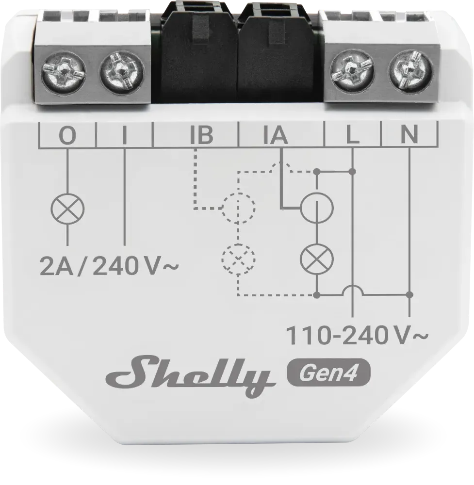 Shelly · Unterputz · „EM Gen4“ · Messfunktion · WLAN · Zigbee · Matter · Bluetooth Shelly · Unterputz · „EM Gen4“ · Messfunktion · WLAN · Zigbee · Matter · Bluetooth