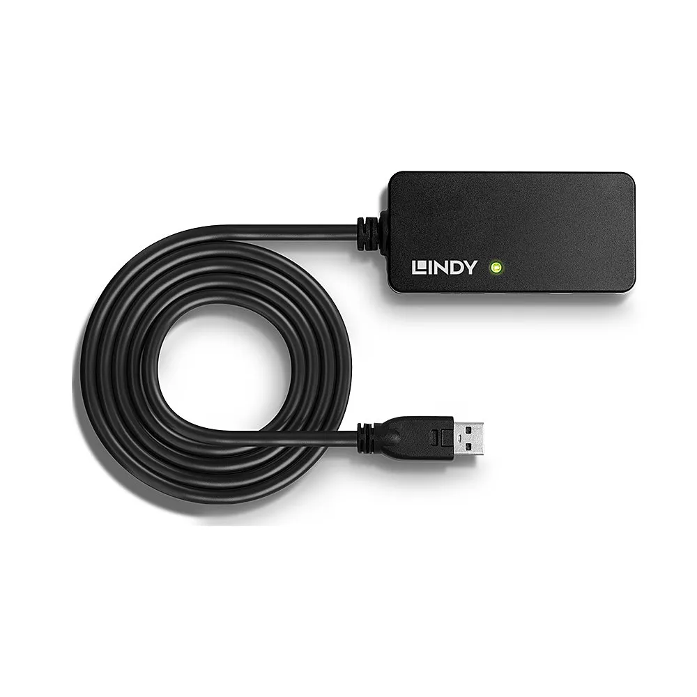 Lindy 43159 Schnittstellen-Hub USB 3.2 Gen 1 (3.1 Gen 1) Type-A 5000 Mbit/s Schwarz – Bild 3
