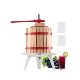 VEVOR Obstweinpresse Obstmühle (12 L) mit Massivholzkorb mit 8 Blöcken, robuster manueller Entsafter, Apfelweinpresse Apfelpresse Traubenpresse Olivenölpresse mit Griff Saftpresse für Küche VEVOR Obstweinpresse Obstmühle (12 L) mit Massivholzkorb mit 8 Blöcken, robuster manueller Entsafter, Apfelweinpresse Apfelpresse Traubenpresse Olivenölpresse mit Griff Saftpresse für Küche