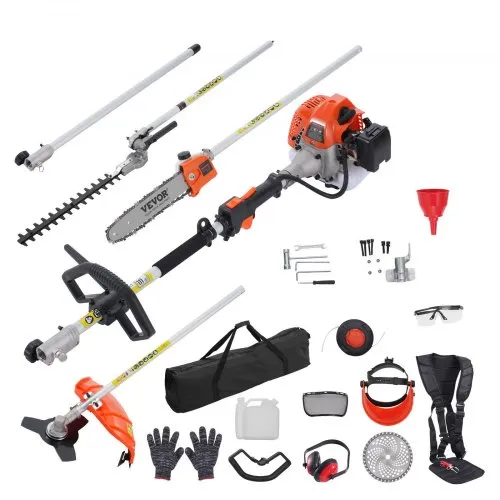 VEVOR 6-in-1 Heckentrimmer Benzin-Heckenschere 43CC Langstielheckenschere 1,15L VEVOR 6-in-1 Heckentrimmer Benzin-Heckenschere 43CC Langstielheckenschere 1,15L