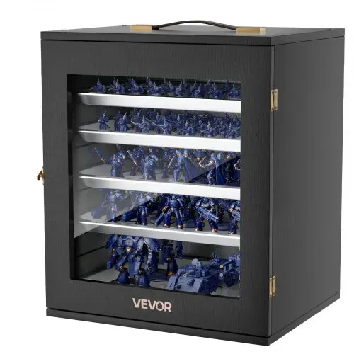 VEVOR Miniatur-Aufbewahrungskoffer für Warhammer 40k, passend für Modelle im Maßstab 1000-1500, Transportkoffer mit 5 Ablagen 11 Fächern, Sammlervitrine für Sammlerstücke (Miniaturen nicht enthalten) – Bild 8