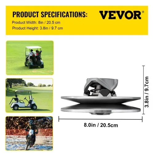 VEVOR Golf Cart High Torque Driven Clutch für Club Car DS & Precedent 1997 bis Up Club Car 4-Cycle Gas Golf Cart Modell, Silber – Bild 6