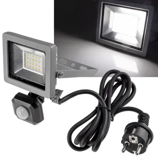 LED-Fluter SlimLine „CTF-SLT10 PIR“ 10W, IP44, 923lm, 4000K, Bewegungsmelder LED-Fluter SlimLine „CTF-SLT10 PIR“ 10W, IP44, 923lm, 4000K, Bewegungsmelder