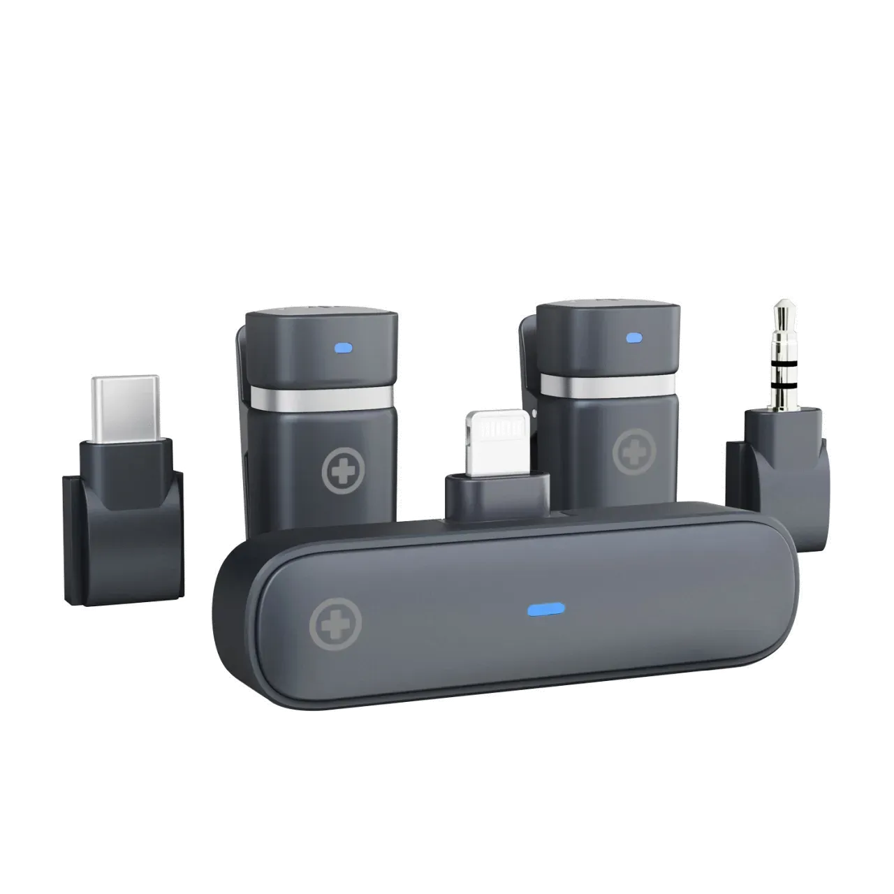 Plusonic Wireless Mikrofone Kit PS-TDS9 "USB Type C/Lightning/3,5mm Klinke" WiFi-Micro / *ALLTRAVEL* – Bild 3