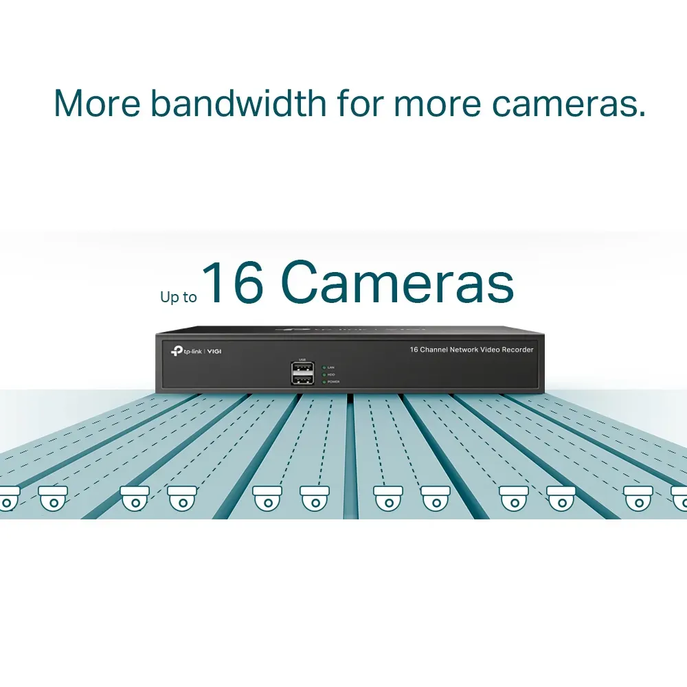 TP-Link - 16 Channel Network Video Recorder - VIGI NVR1016H – Bild 3