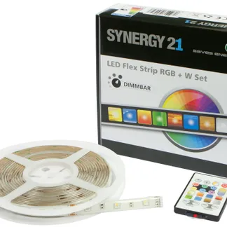 Synergy 21 LED Flex Strip 5050 – 30 RGB-W DC12V KOMPLETT Set V2 Synergy 21 LED Flex Strip 5050 – 30 RGB-W DC12V KOMPLETT Set V2