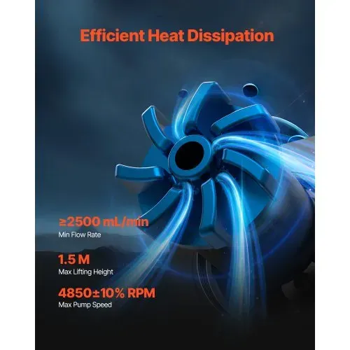 VEVOR CPU-Flüssigkeitskühler, AIO-CPU-Wasserkühler, 3x 120 mm PWN-Lüfter, Pumpe & 53 mm LCD-Display, max. 2200 U/min CPU-Kühlerlüfter, kompatibel mit Intel 115X/1366/2011/1700/1200, AMD AM4/AM5 VEVOR CPU-Flüssigkeitskühler, AIO-CPU-Wasserkühler, 3x 120 mm PWN-Lüfter, Pumpe & 53 mm LCD-Display, max. 2200 U/min CPU-Kühlerlüfter, kompatibel mit Intel 115X/1366/2011/1700/1200, AMD AM4/AM5