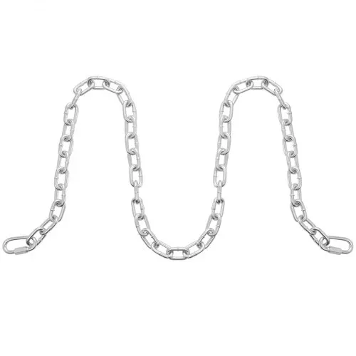 VEVOR Proof Coil Chain, 5/16" x 92', 1667 lbs sichere Arbeitslast, verzinkte, geprüfte Coil Chain mit zwei Schnellgliedern, verzinkte Gliederkette aus Karbonstahl zum Schleppen, Aufhängen, Camping, Schleppen von Haustieren – Bild 10