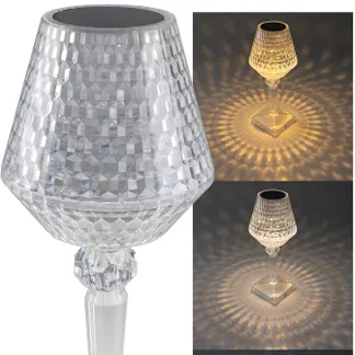 LED Akku-Tischleuchte „Foco Guapa“ Li-Akku, Weiß & Warmweiß, ØxH 11x26cm LED Akku-Tischleuchte „Foco Guapa“ Li-Akku, Weiß & Warmweiß, ØxH 11x26cm