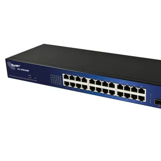 ALLNET Switch smart managed 24 Port Gigabit / 24x LAN / 4x SFP / Lüfterlos / 19″ / „ALL-SG8428M“ ALLNET Switch smart managed 24 Port Gigabit / 24x LAN / 4x SFP / Lüfterlos / 19″ / „ALL-SG8428M“
