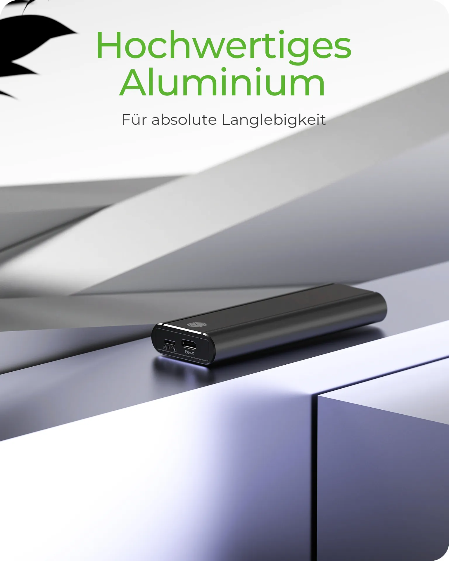 ICY BOX IB-1807MT-C31, ext. M.2 NVMe Gehäuse, Werkzeuglos, USB 3.2 Gen 2 Type-C®/Type-A, Aluminium, schwarz – Bild 7