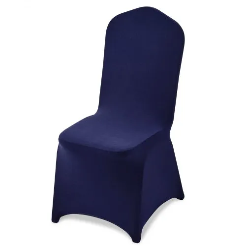 VEVOR Stuhlhussen Stuhlbezug 50 Stk. waschbarer & abnehmbarer Stuhlüberzug aus Polyester-Spandex für Hochzeitsfeiern Esszimmerbankette Restaurant, passend für Stühle (51 x 45 x 95 cm) Marineblau VEVOR Stuhlhussen Stuhlbezug 50 Stk. waschbarer & abnehmbarer Stuhlüberzug aus Polyester-Spandex für Hochzeitsfeiern Esszimmerbankette Restaurant, passend für Stühle (51 x 45 x 95 cm) Marineblau