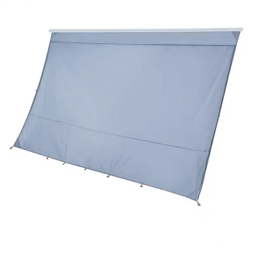 VEVOR Sonnenschutz (2 x 3,3 m) für Markisen (3,5 m), Markisen-Vorderwand mit UV50+ & Reißverschluss-PU-Bezug & Doppelt Genähtem Polyester-Netzgewebe, Regenschutz für Wohnmobil, Camping & Wohnwagen – Bild 8