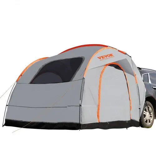 VEVOR Dachzelt Busvorzelt 240 x 240 x 230 cm, Auto Zelt Heckklappe Inkl. Doppelschichtzelt PU2000 mm Dachzelt Autodachzelt Wasserdicht, Geeignet für Camping, Adventure, Risen, Picknick usw. – Bild 9