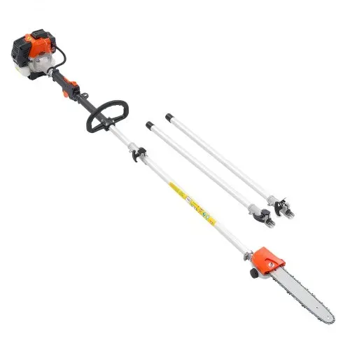 VEVOR Benzin-Hochentaster 25ccm 2-Takt, Motorsäge, Teleskopsäge mit 2,12–3,62 m ausziehbarer Stange, 30,5 cm Schwert, 650 ml Kraftstofftank, für ein kraftvolles Sägen in hohen Baumkronen – Bild 9