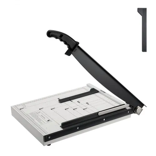 VEVOR Papierschneider Hebelschneider, 381 mm Max. Schnittbreite Manuelle Papierschneidemaschine, 16 Blätter Kapazität, mit Schutzschiene / Klingenarretierung, ideal für Zuhause, Büro, Schule VEVOR Papierschneider Hebelschneider, 381 mm Max. Schnittbreite Manuelle Papierschneidemaschine, 16 Blätter Kapazität, mit Schutzschiene / Klingenarretierung, ideal für Zuhause, Büro, Schule