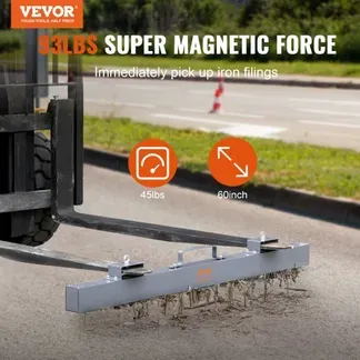 VEVOR Magnetbesen Magnetische Kehrmaschine 1520 mm, Magnetic Sweeper Magnetisch Magnet Besen Magnetbesen Magnetheber 42,2 kg Magnetkraft Magnetischer Spänesammler Bodenkehrer Kehrmaschine VEVOR Magnetbesen Magnetische Kehrmaschine 1520 mm, Magnetic Sweeper Magnetisch Magnet Besen Magnetbesen Magnetheber 42,2 kg Magnetkraft Magnetischer Spänesammler Bodenkehrer Kehrmaschine