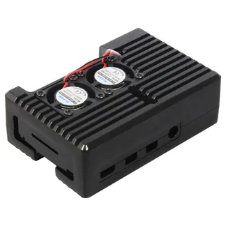 Raspberry Pi® 4 Zubehör – Gehäuse Kit Aluminium mit aktiv/passiver Kühlung Raspberry Pi® 4 Zubehör – Gehäuse Kit Aluminium mit aktiv/passiver Kühlung