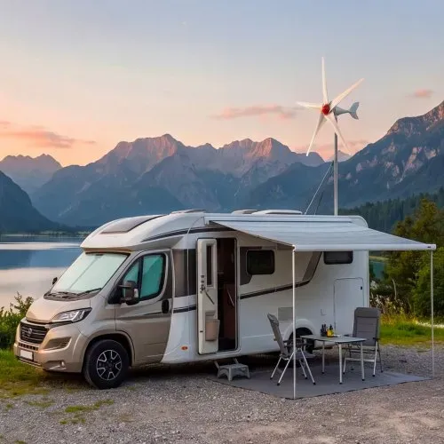 VEVOR 800W 12V Horizontale Windkraftanlage Windgenerator mit MPPT & PWM, 5 Rotorblätter, 3-Phasen-Wechselstrom, IP67 & Überladeschutz, Wind- & Solar-Hybridregler, Windturbine für Wohnhaus RV Marine – Bild 7