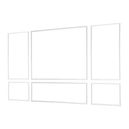 VEVOR Wandform-Set, 3er-Pack, 78,99/80,01/60,96/90,93cm Stuckleisten aus Lackierbarem Polystyrol, Wandleiste, Zierleiste für Wände, Friesleisten für Wohnzimmer, Schlafzimmer, Zuhause, Weiß – Bild 9