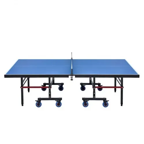 VEVOR Ping-Pong-Tisch, professionelles Tischtennisspiel, tragbarer MDF-Tischtennistisch für den Innenbereich, faltbarer Ping-Pong-Tisch mit Schnellklemmnetz und feststellbaren Rädern, einfacher Aufbau in 10 Minuten, 25 mm dicke Tischplatten – Bild 9