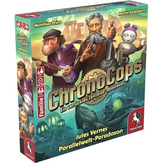 ChronoCops – Jules Vernes Parallelwelt-Paradoxon, Brettspiel ChronoCops – Jules Vernes Parallelwelt-Paradoxon, Brettspiel