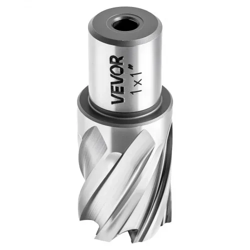 VEVOR HSS-Kernbohrer Weldon-Schaft 4-tlg. Magnetbohrer 25,4 mm Schnittdurchmesser, 2 Bohrer mit 2 Zentrierstiften, 25,4 mm Schnitttiefe, 2 Kunststoffboxen, für Magnetbohrmaschinen, Stahl, Aluminium – Bild 8