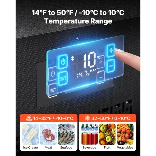 VEVOR Kompressor Kühlbox 20 L, Auto Kühlschrank aus Ultraleichtem EPP, Elektrische Gefrierbox mit App-Steuerung, 12 V/24 V DC, -10 °C bis 10 °C, für LKW, Van, RV, SUV, Boot, Reisen & Camping – Bild 2
