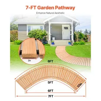 VEVOR Rollweg Gartenweg 218×43 cm, Ausrollbarer Holzweg, Gehweg aus Zedernholz mit Drahtseilverbindung, Holztritt, Gartentritt, dekorative Trittplatten für Strandpromenade, Hinterhof, Terrasse VEVOR Rollweg Gartenweg 218×43 cm, Ausrollbarer Holzweg, Gehweg aus Zedernholz mit Drahtseilverbindung, Holztritt, Gartentritt, dekorative Trittplatten für Strandpromenade, Hinterhof, Terrasse