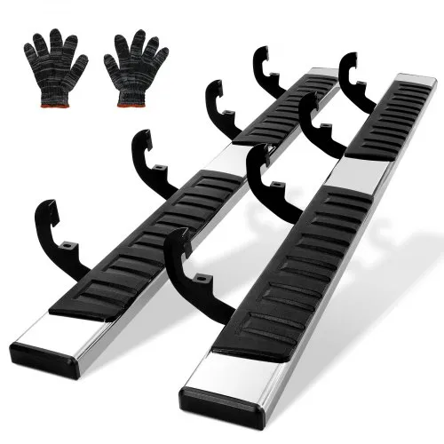 VEVOR Trittbretter, 6-Zoll-Trittbretter, kompatibel mit 2019–2023 Chevy Silverado/GMC Sierra 1500/2020–2024 Silverado/Sierra 2500/3500HD Crew Cab, 201 Edelstahl-Seitentrittbretter, 227 kg, 2-teilig VEVOR Trittbretter, 6-Zoll-Trittbretter, kompatibel mit 2019–2023 Chevy Silverado/GMC Sierra 1500/2020–2024 Silverado/Sierra 2500/3500HD Crew Cab, 201 Edelstahl-Seitentrittbretter, 227 kg, 2-teilig