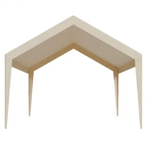 VEVOR Carport-Ersatzdach, 3,65x6,09 m, tragbare Garagenzeltplane, UV-beständige Autounterstandsplane, Carport-Abdeckung mit Ballfangnetzen, Beige, Rahmen nicht im Lieferumfang enthalten – Bild 9