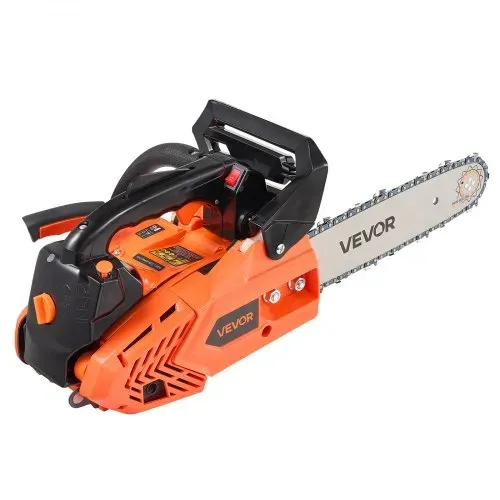 VEVOR 25-cc-Benzin-Kettensäge, Motorsäge 305 mm, 1,02-PS-Säge mit rutschfestem Griff, zwei Kraftstofftanks und Not-Aus-Funktion, max. 12000 U/min, zum Holzfällen, Baumbeschneiden und Roden – Bild 10