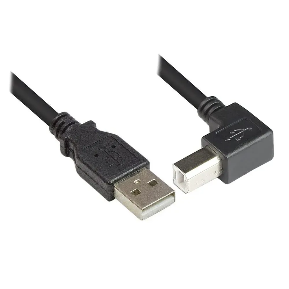 Techly 0.5m USB 2.0 A/B M USB Kabel 0,5 m USB A USB B Schwarz – Bild 2