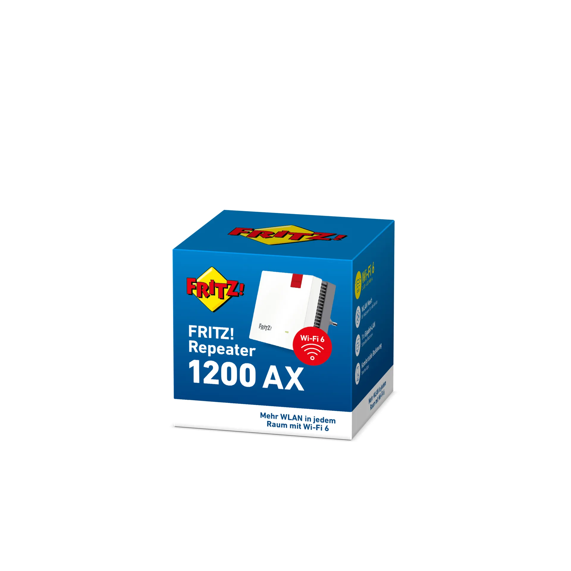 Repeater FRITZ! 1200 AX 3000 Mbit/s Ethernet/LAN WLAN Weiß 1 Stück(e) – Bild 4