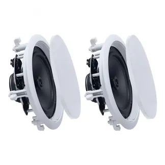 VEVOR Deckenlautsprecher 203,2 mm 1 Paar, Runde 2-Wege-Lautsprecher mit HiFi-Klang und 150 W Spitzenleistung, Lautsprecher für Feuchte Umgebungen, Bad, Küche und Überdachte Veranden, Deckeneinbau VEVOR Deckenlautsprecher 203,2 mm 1 Paar, Runde 2-Wege-Lautsprecher mit HiFi-Klang und 150 W Spitzenleistung, Lautsprecher für Feuchte Umgebungen, Bad, Küche und Überdachte Veranden, Deckeneinbau