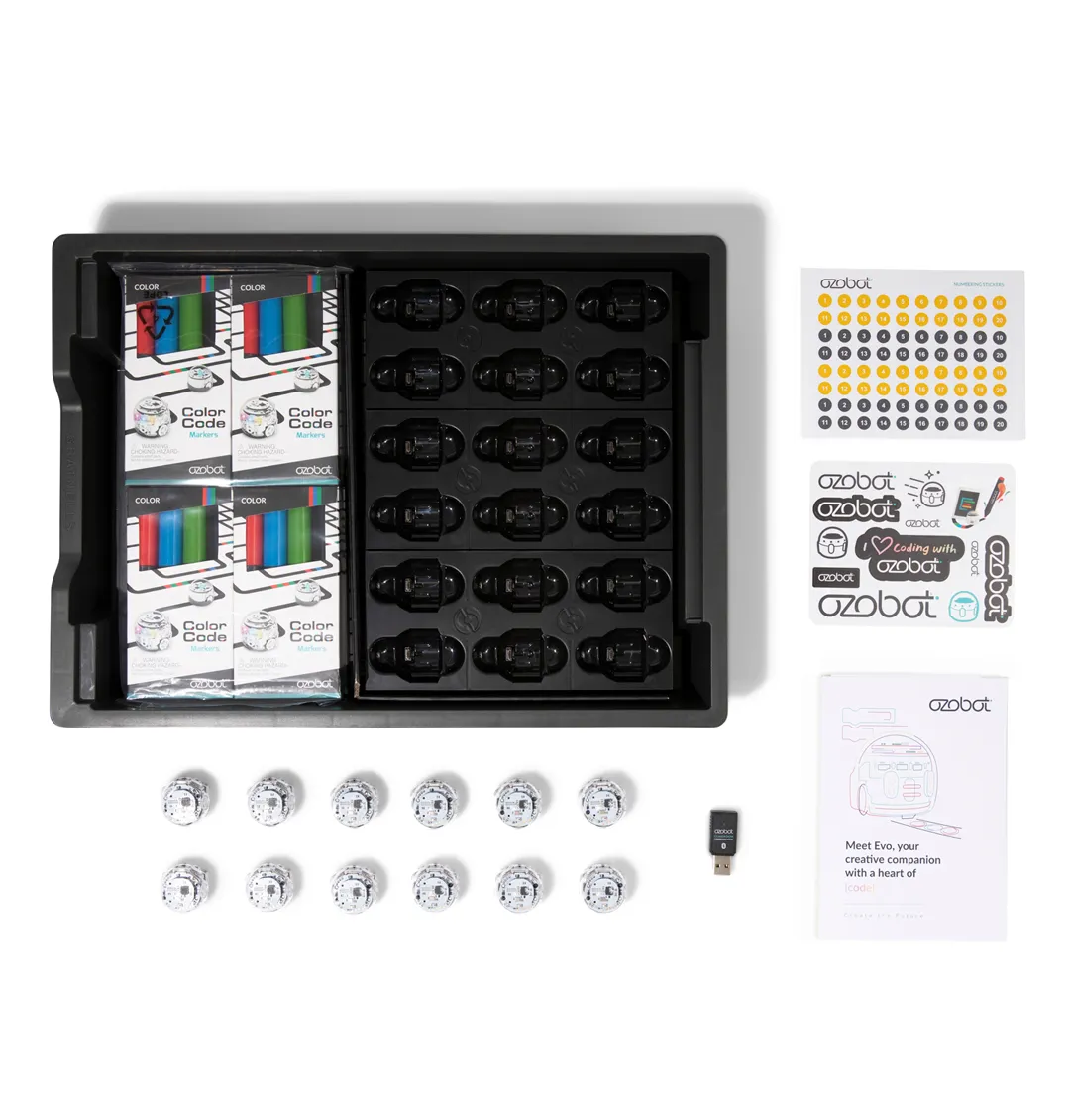 Ozobot MINT Coding Roboter Schulset „Evo Classroom Kit 12 Robots“ Ozobot MINT Coding Roboter Schulset „Evo Classroom Kit 12 Robots“