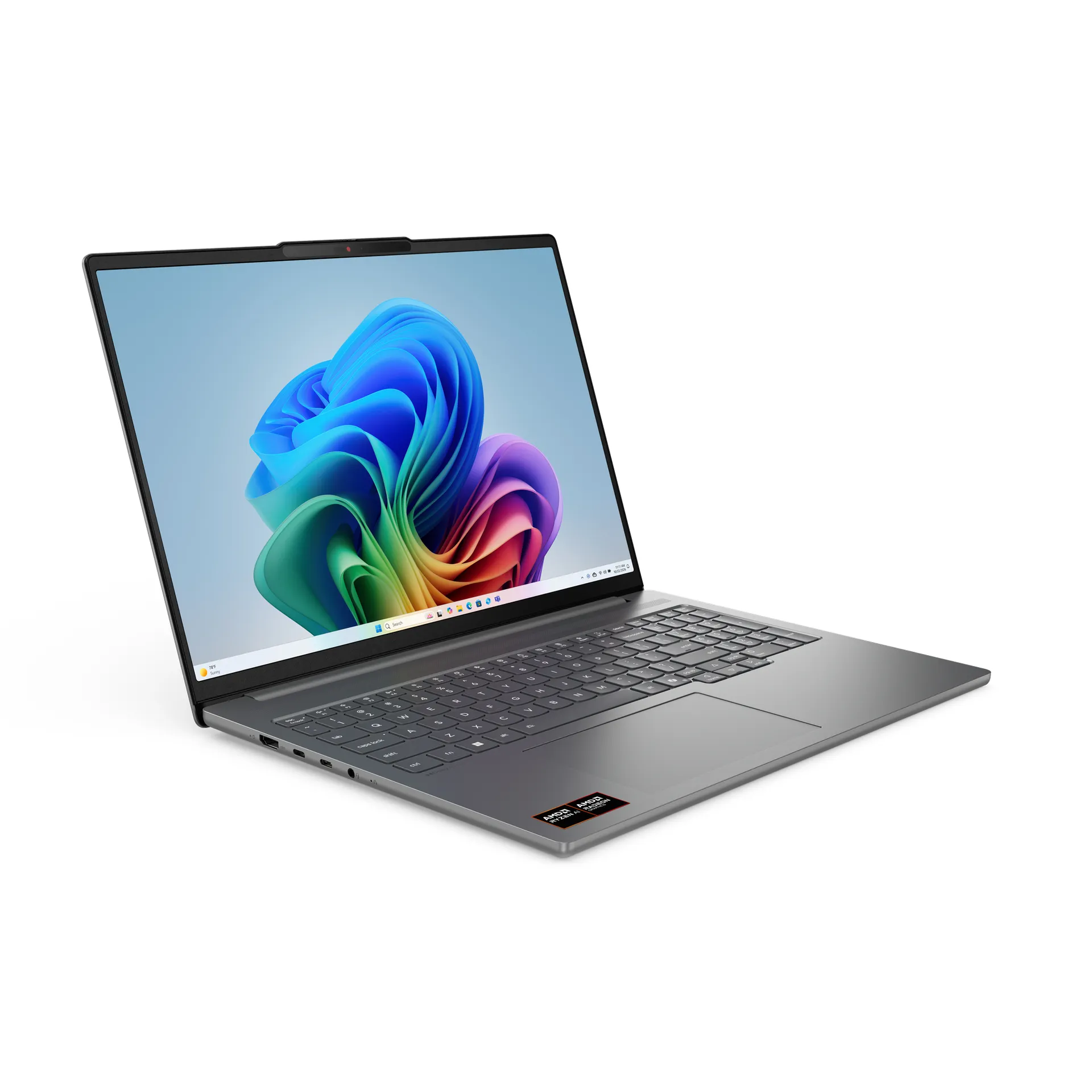 Lenovo IdeaPad Pro 5 16AGP11 Copilot+ PC AMD Ryzen AI 9 465 Laptop 40,6 cm (16") 2.8K 32 GB LPDDR5x-SDRAM 1 TB SSD Wi-Fi 7 (802.11be) Windows 11 Pro Deutsch Grau – Bild 3