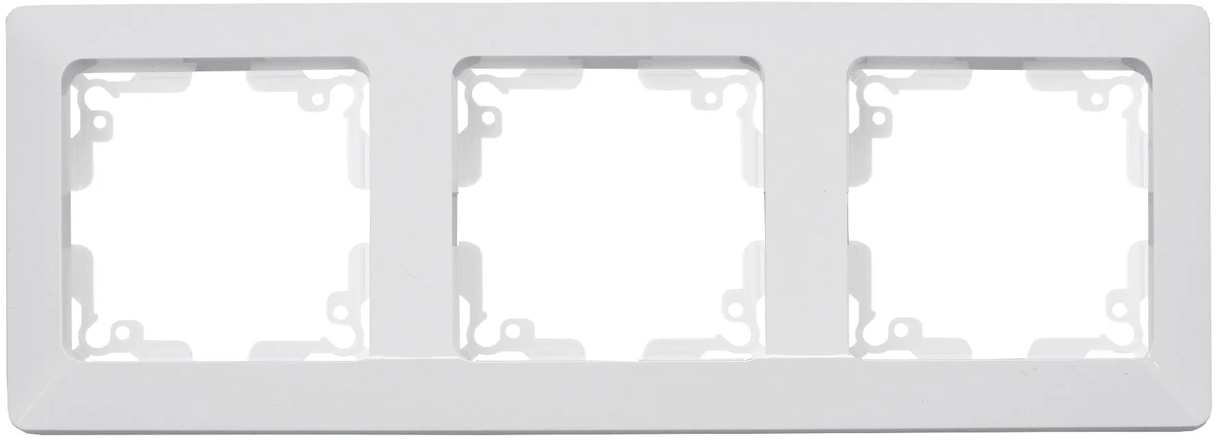 MILOS 3-fach Rahmen weiß matt MILOS 3-fach Rahmen weiß matt