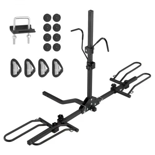 VEVOR Fahrradträger zur Anhängerkupplung, 2-Fahrrad-Plattform-Stil, 36 kg Kapazität, Fahrradträger-Kupplung für 31,75 / 50,8 mm Empfänger, Zusammenklappbarer Fahrradträger für Auto, SUV, Lkw usw. VEVOR Fahrradträger zur Anhängerkupplung, 2-Fahrrad-Plattform-Stil, 36 kg Kapazität, Fahrradträger-Kupplung für 31,75 / 50,8 mm Empfänger, Zusammenklappbarer Fahrradträger für Auto, SUV, Lkw usw.