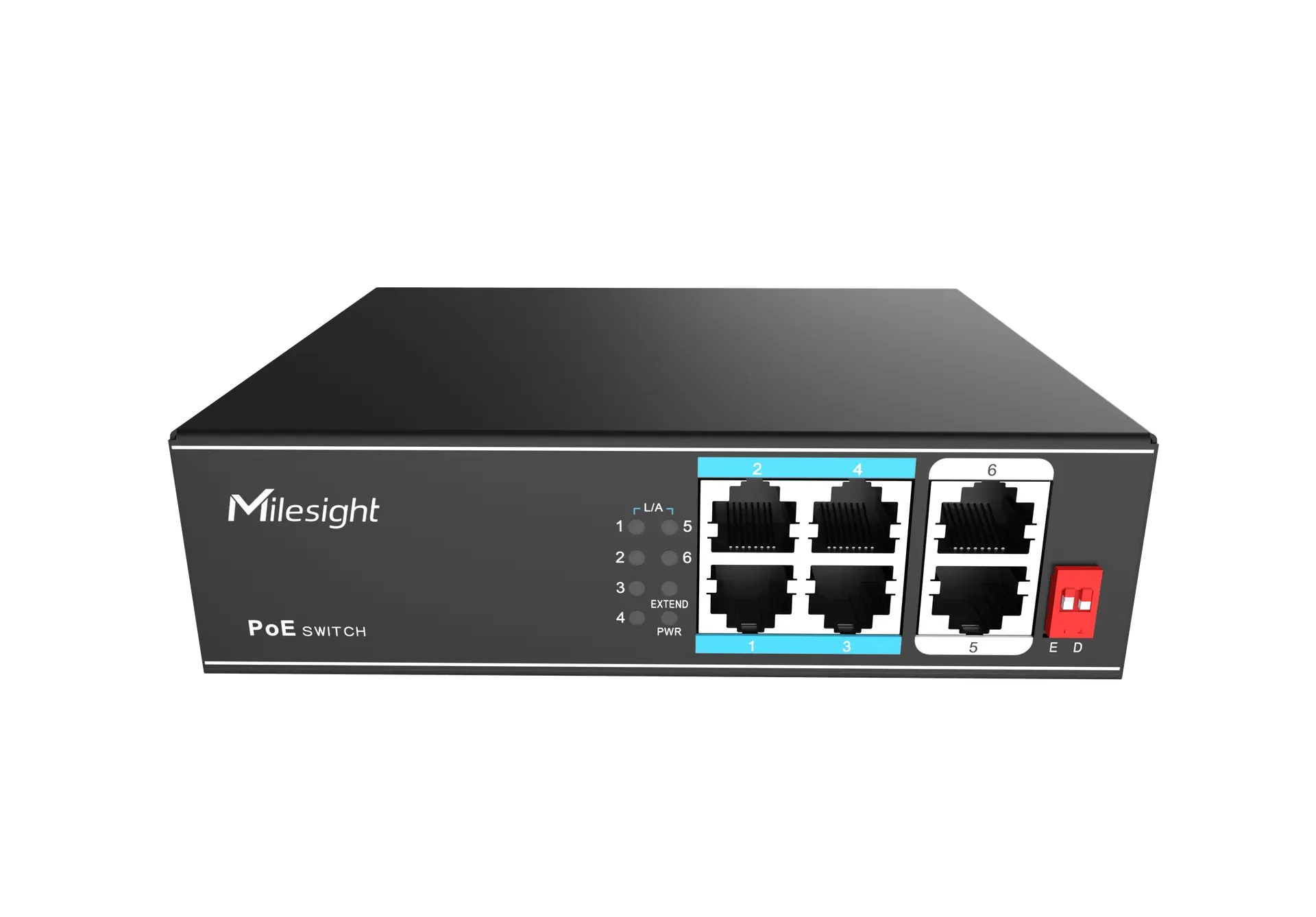 Milesight IoT Milesight 4-Port PoE Switch, MS-S0204-EL – Bild 4