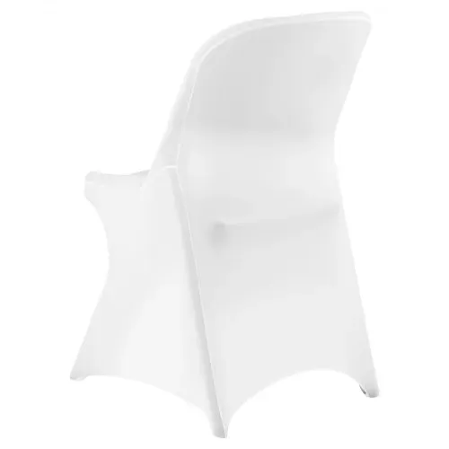 VEVOR Stuhlhussen Stuhlbezug 30 Stk. waschbarer & abnehmbarer Stuhlüberzug aus Polyester-Spandex für Hochzeitsfeiern Esszimmerbankette Restaurant, passend für Stühle (46 x 50 x 86 cm) Weiß – Bild 10
