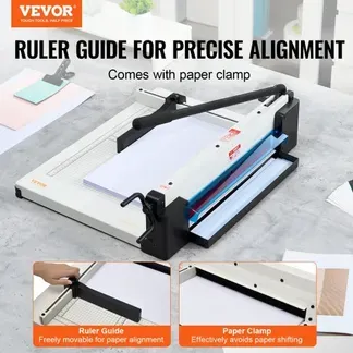 VEVOR Papierschneider manuelle Schneidemaschine (bis A3 Papier, 400 Blatt Kapazität), Papierschneidemaschine Hebelschneider, Guillotine-Schere für Papier höchste Präzision Büro Zuhause Schule VEVOR Papierschneider manuelle Schneidemaschine (bis A3 Papier, 400 Blatt Kapazität), Papierschneidemaschine Hebelschneider, Guillotine-Schere für Papier höchste Präzision Büro Zuhause Schule