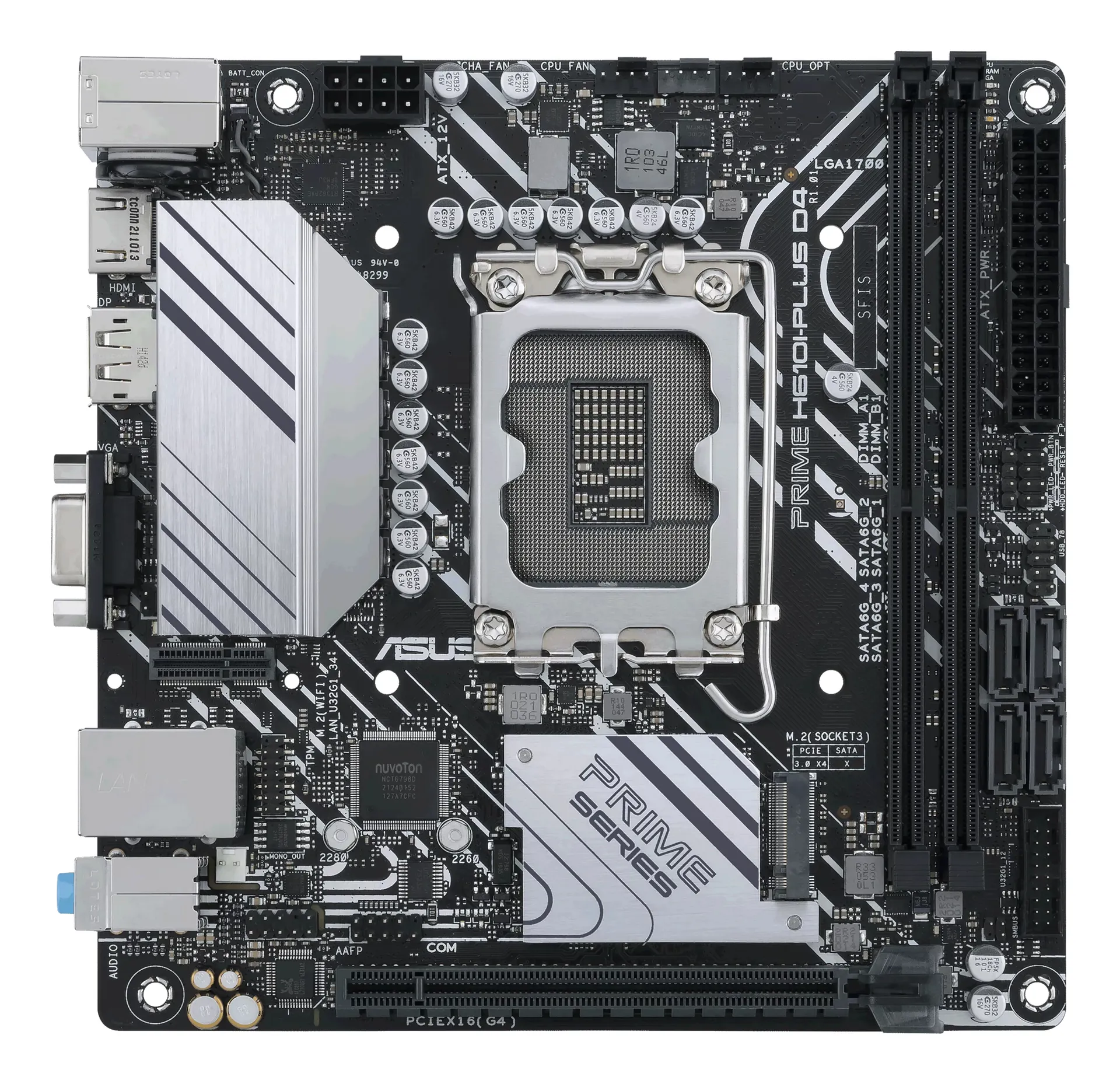 ASUS PRIME H610I-PLUS D4-CSM Intel H610 LGA 1700 mini ITX – Bild 2