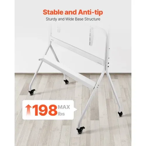 VEVOR TV-Ständer rollbarer TV-Wagen für 889–2540 mm Fernseher Fernsehständer TV Standfuß bis zu 90 kg, TV Bodenständer mit Regal (Max. VESA 800 x 600 mm) für Wohnzimmer Schlafzimmer Büro – Bild 3