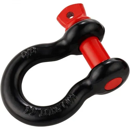 VEVOR 4er-Pack 5/8 Zoll D-Ring-Schäkel mit 3/4 Zoll Schraubstift 13000kg Bruchfestigkeit – Bild 9