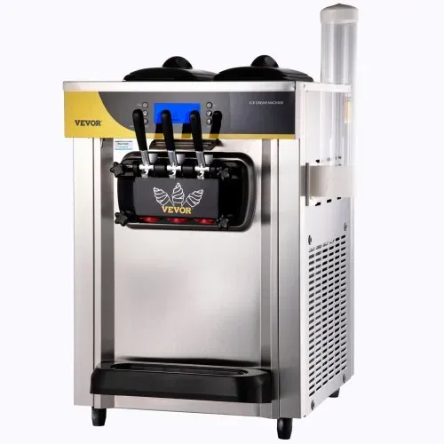 VEVOR Kommerzielle Softeismaschine 22-30 L/h Profi-Eismaschine mit LCD-Display, 3 Geschmacksrichtungen, Desktop-Design für Gastronomie & Gewerbe – Bild 9