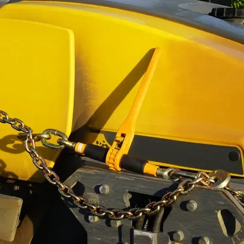 VEVOR Ketten- und Binder-Set, 3/8"-1/2" Ratschenlastbinder 9200 lbs Arbeitslastgrenze, 3/8" x 10' G80 Ketten mit Greifhaken, Ratschenbinder und Ketten für LKW, Festzurren, Transportieren, Abschleppen, 2er Set – Bild 7