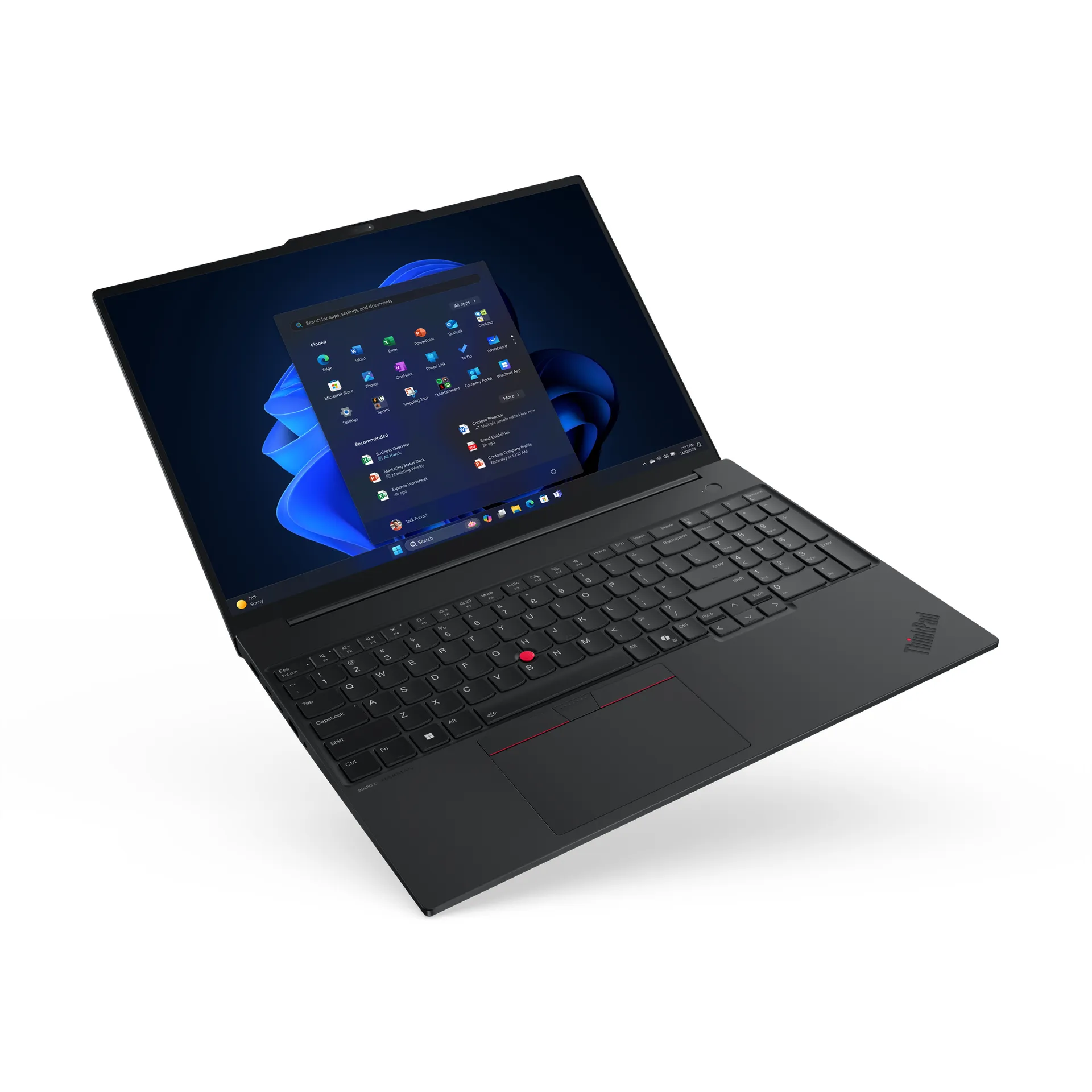 Lenovo ThinkPad E16 Gen 3 (AMD) AMD Ryzen™ 7 250 Laptop 40,6 cm (16") WUXGA 32 GB DDR5-SDRAM 1 TB SSD Wi-Fi 6E (802.11ax) Windows 11 Pro Deutsch Schwarz – Bild 7