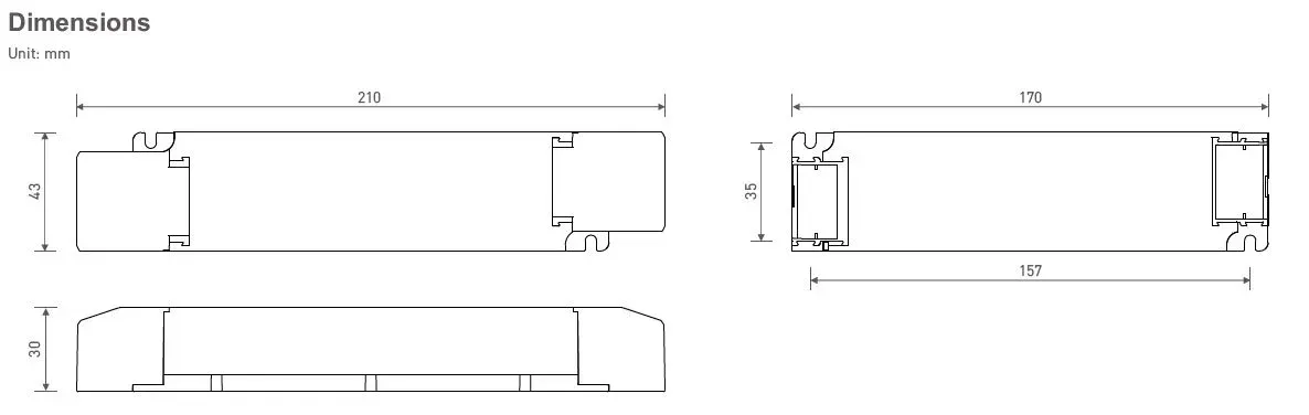 SELF Netzteil - 24V 120W IP20 TRIAC dim – Bild 2