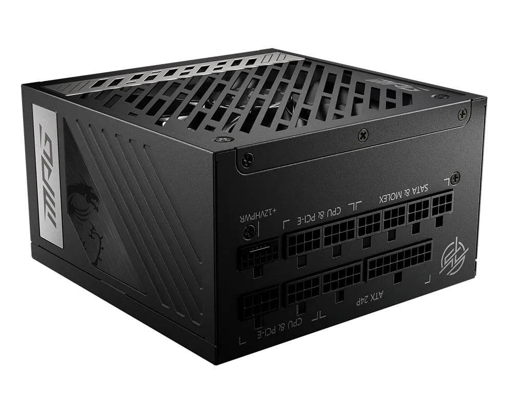 MSI MPG A1000G PCIE5 Netzteil 1000 W 20+4 pin ATX ATX Schwarz MSI MPG A1000G PCIE5 Netzteil 1000 W 20+4 pin ATX ATX Schwarz